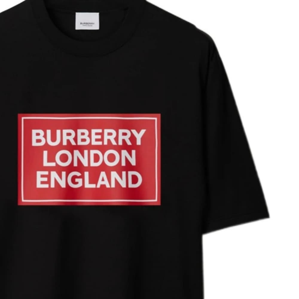 Футболка Burberry SS24 T Рубашка Мужской Черный - изображение 11
