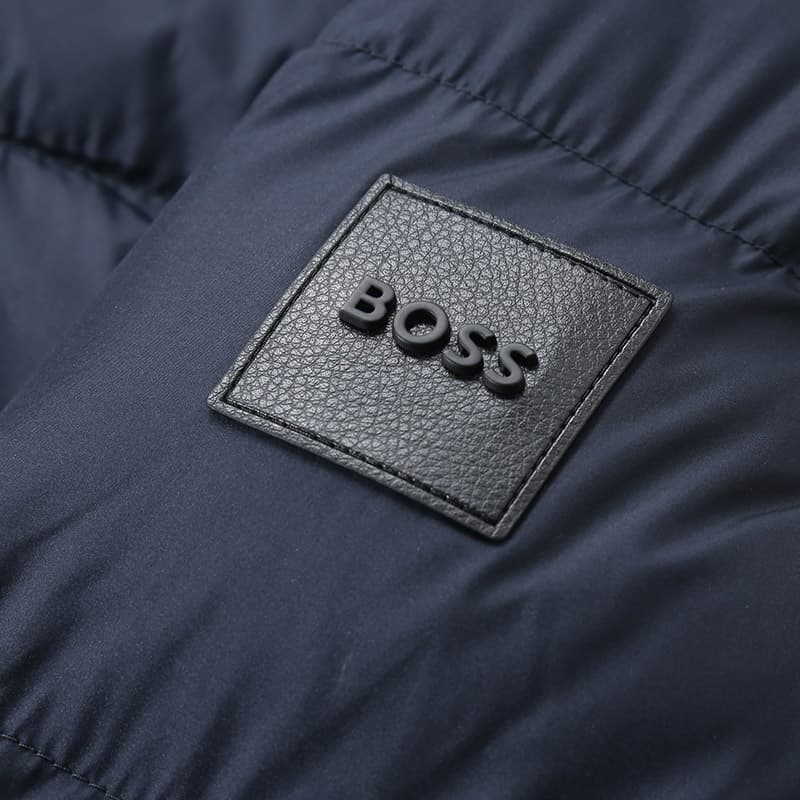 Зимняя куртка пуховик HUGO BOSS SS24 Хлопковый пуховик Мужской Темно-синий - изображение 5