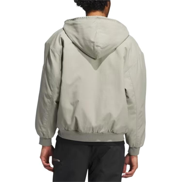 Куртка Adidas Originals SHMOOFOIL Нейлоновая Холщовая Куртка Мужская Серебряный Галька Университетский Апельсин - изображение 6