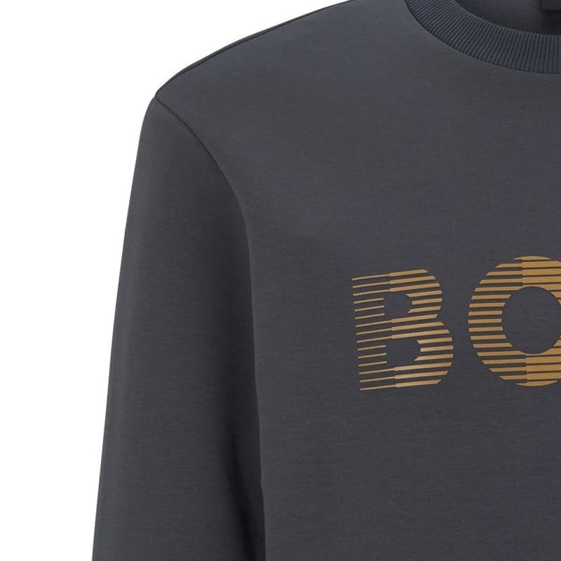 Худи HUGO BOSS Темно-серый Мужской Толстовки - изображение 2