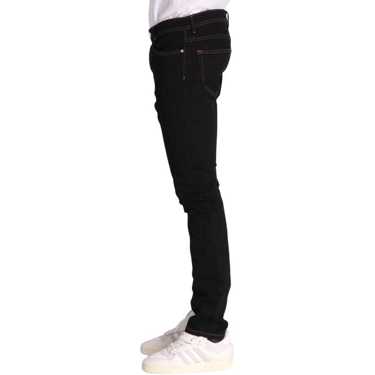Штаны KARL LAGERFELD / Karl Lagerfeld Jeans Джинсы с молнией и логотипом на поясе Мужские Черный - изображение 4