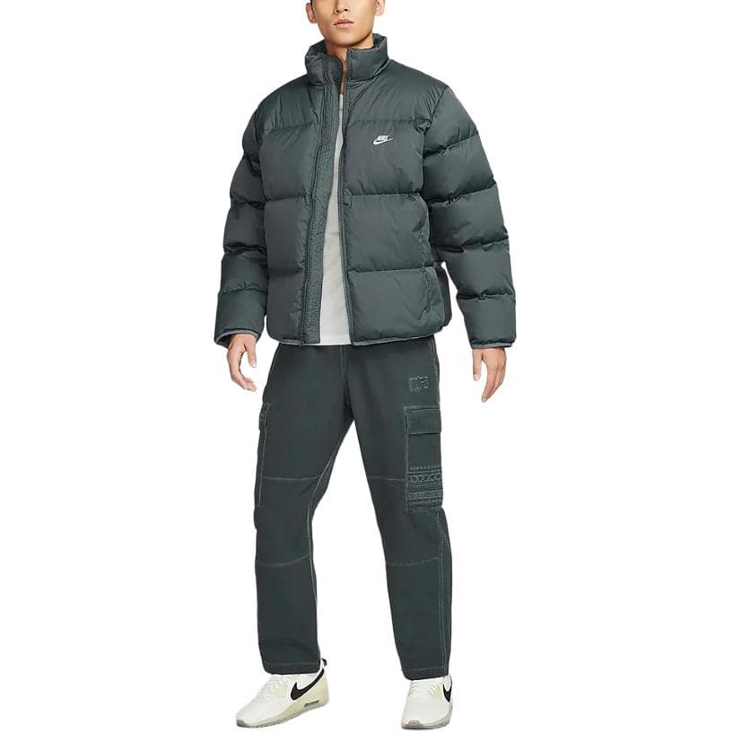 Зимняя куртка Nike Club Therma-FIT Iron Grey/White - изображение 3