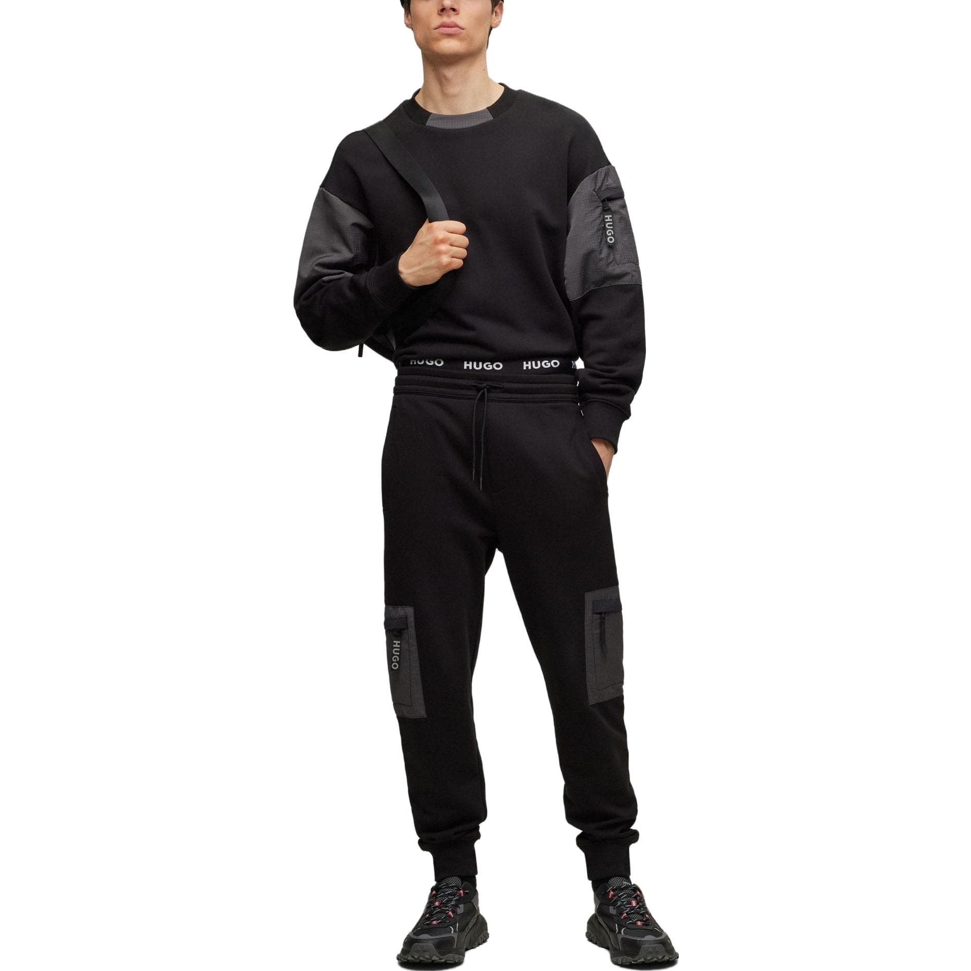 Худи HUGO BOSS Черный мужской Толстовки - изображение 2
