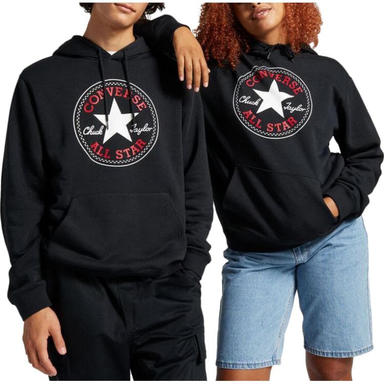 Худи Converse Go-To All Star Patch Standard-Fit Fleece Pullover Hoodie - изображение 4