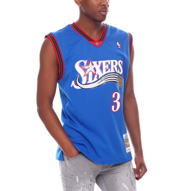 Баскетбольная майка Mitchell Ness NBA SW 1999-00 76 3 - изображение 5