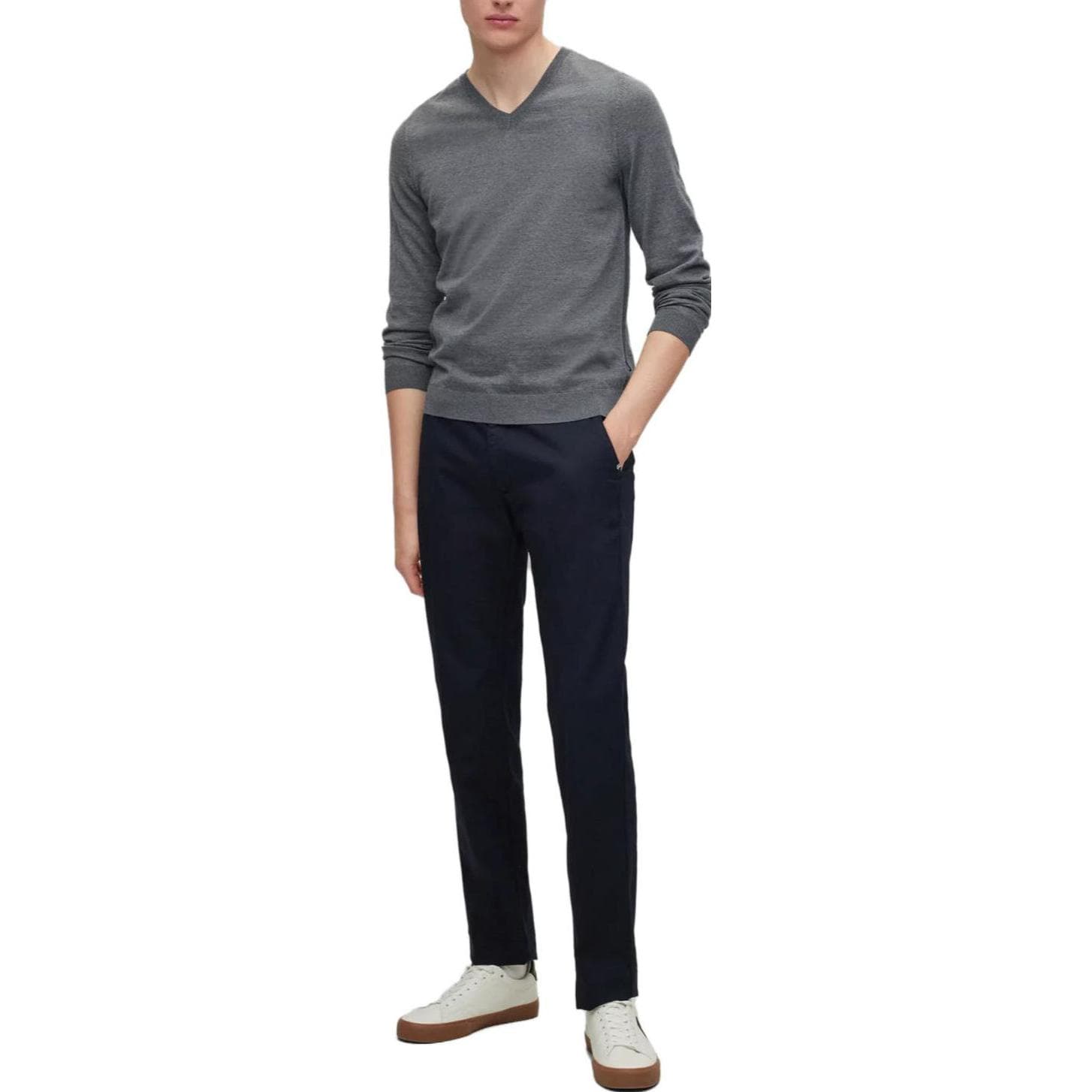 Кофта Hugo Boss Серые Мужские Свитера - изображение 2