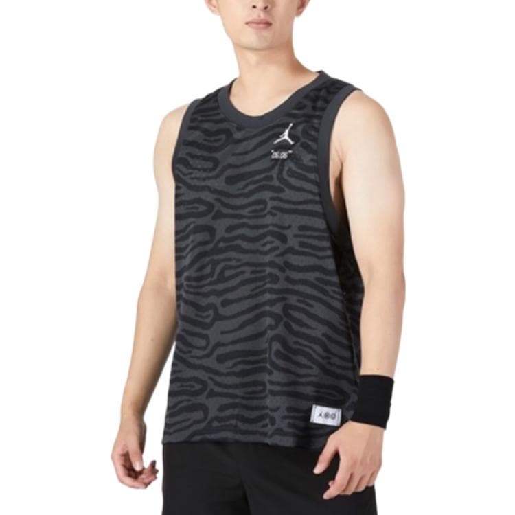 Баскетбольная майка Jordan Mesh Training Vest Black - изображение 3