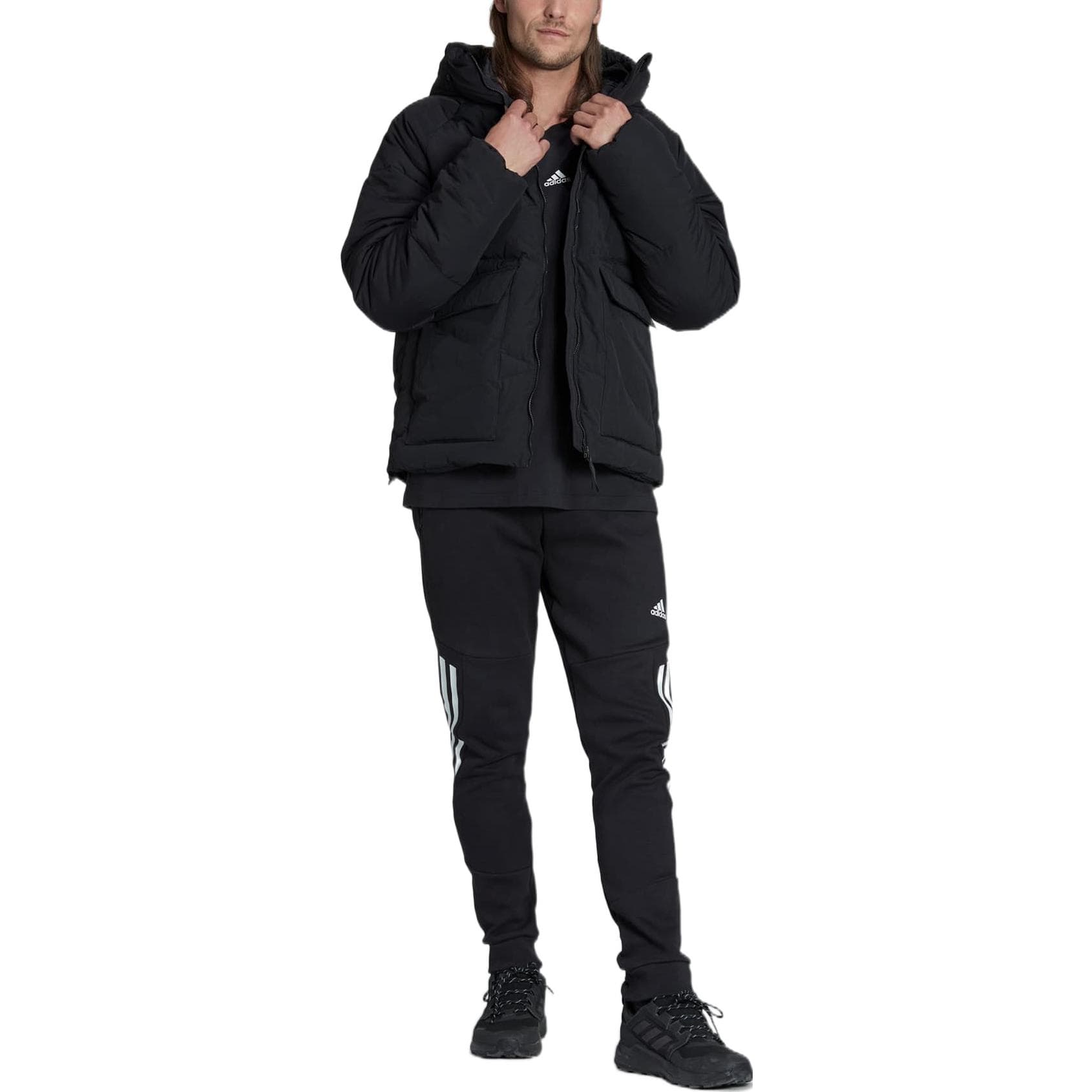 Зимняя куртка adidas Puffer Jacket Black - изображение 3