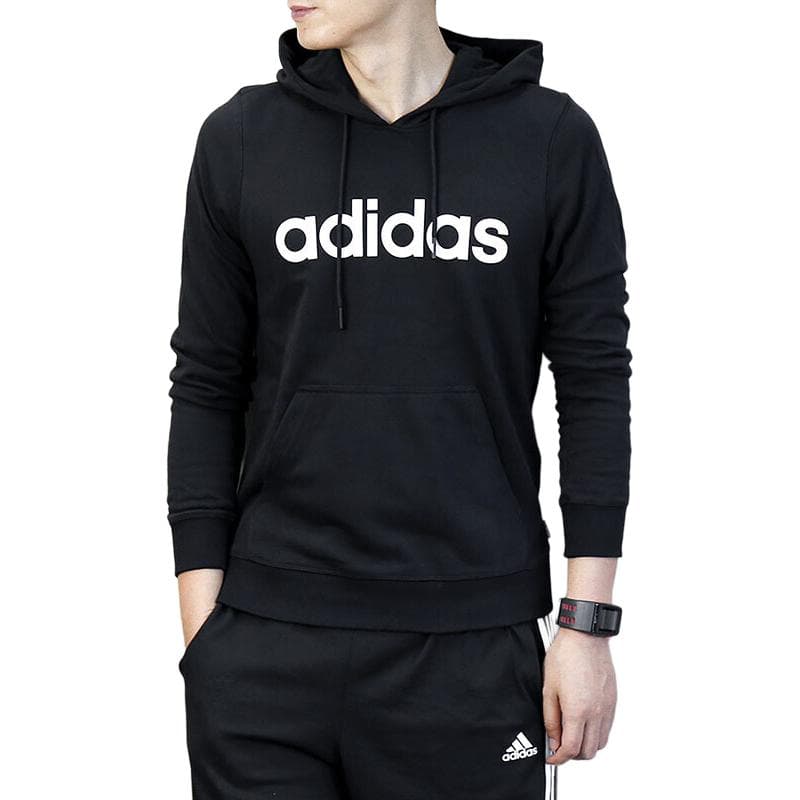 Худи Adidas Мужские черные Толстовка - изображение 3