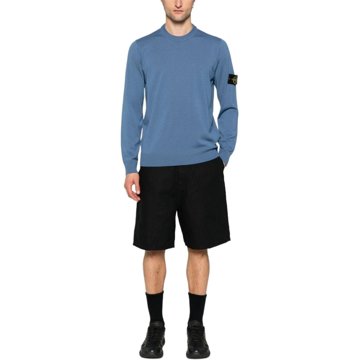 Футболка STONE ISLAND T-Рубашка Мужская Синяя - изображение 2