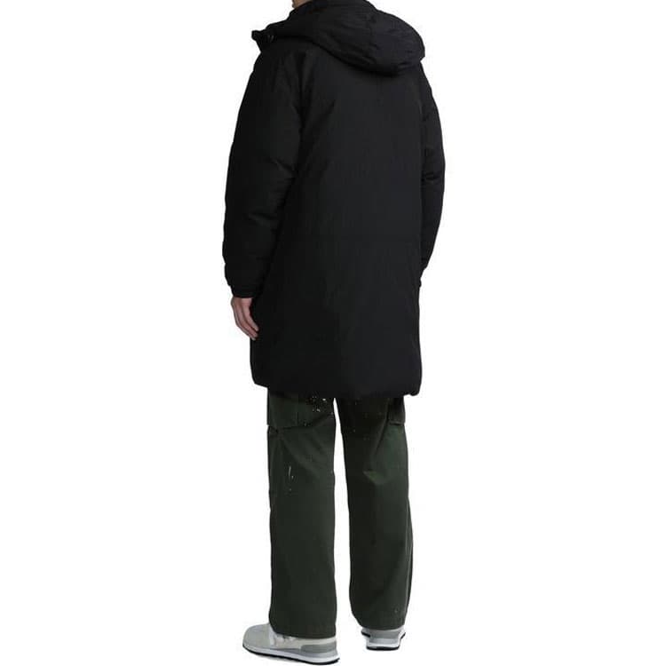 Зимняя куртка пуховик Carhartt WIP Logo Hoodie Black - изображение 4