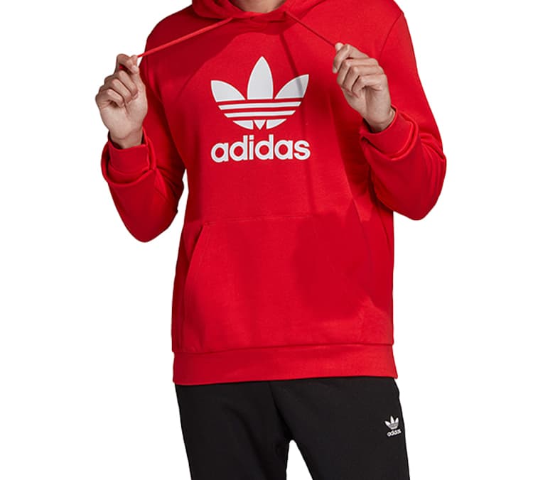 Худи adidas Trefoil Hoodie Fluorescent Pink - изображение 3