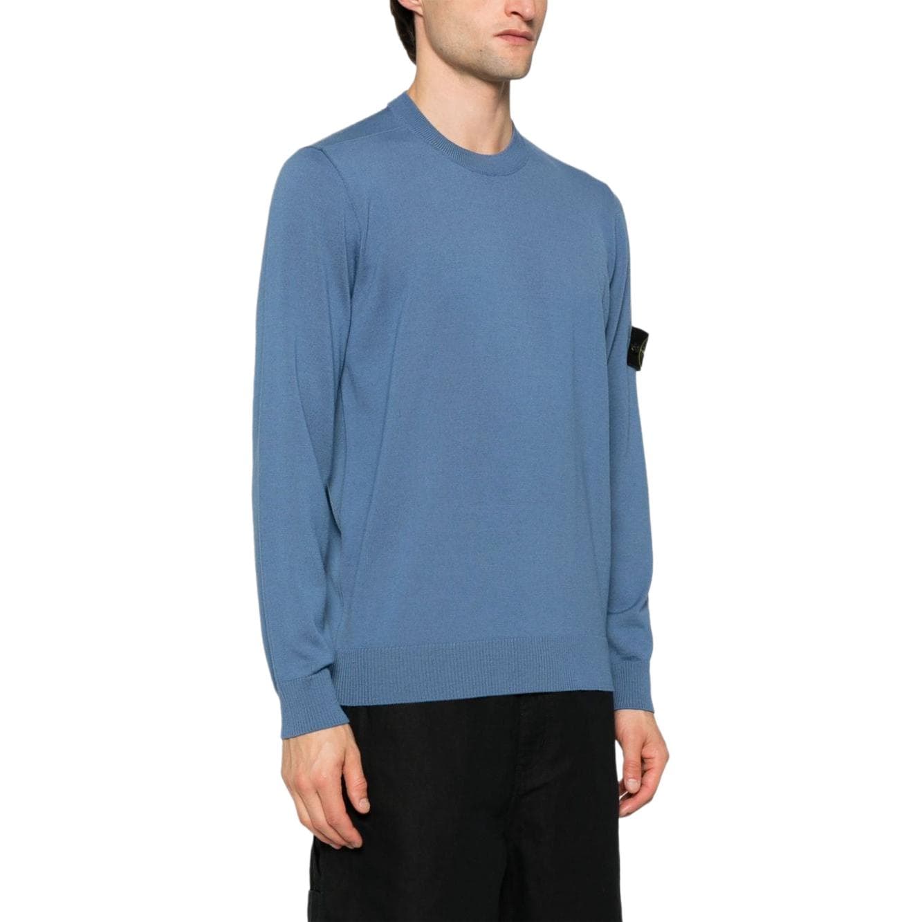 Футболка STONE ISLAND T-Рубашка Мужская Синяя - изображение 4