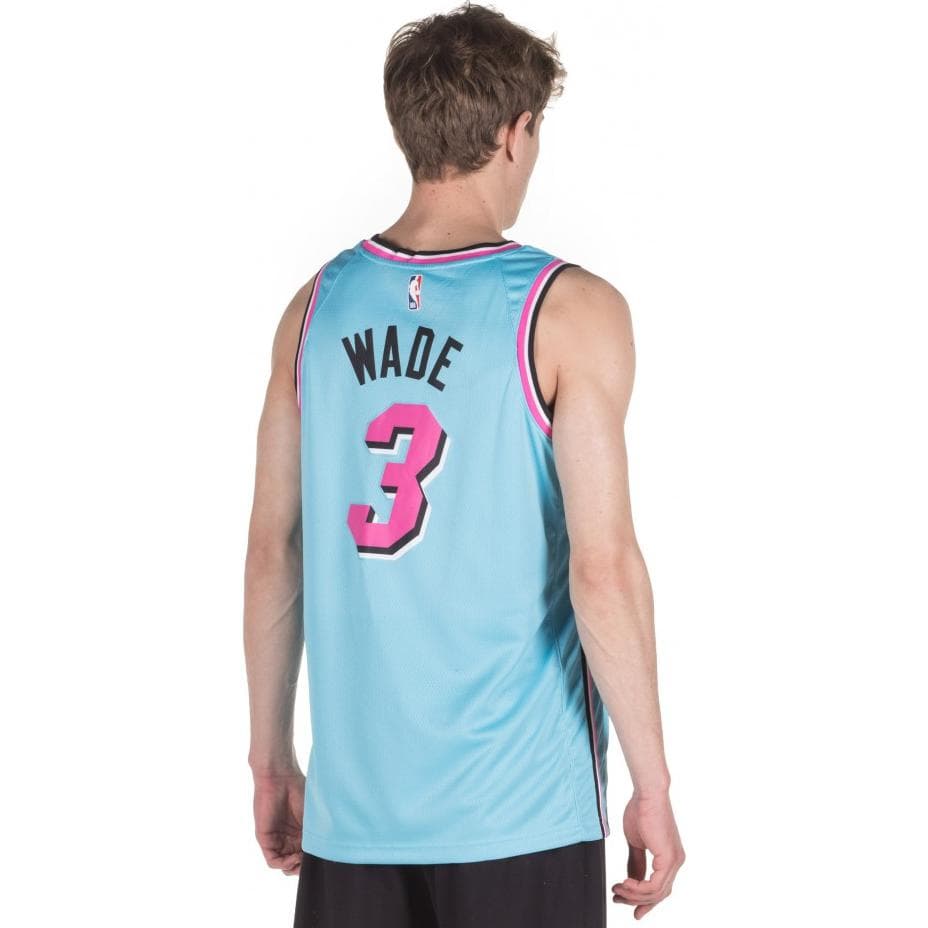 Баскетбольная майка Nike NBA City Edition Wade 3 Blue - изображение 6