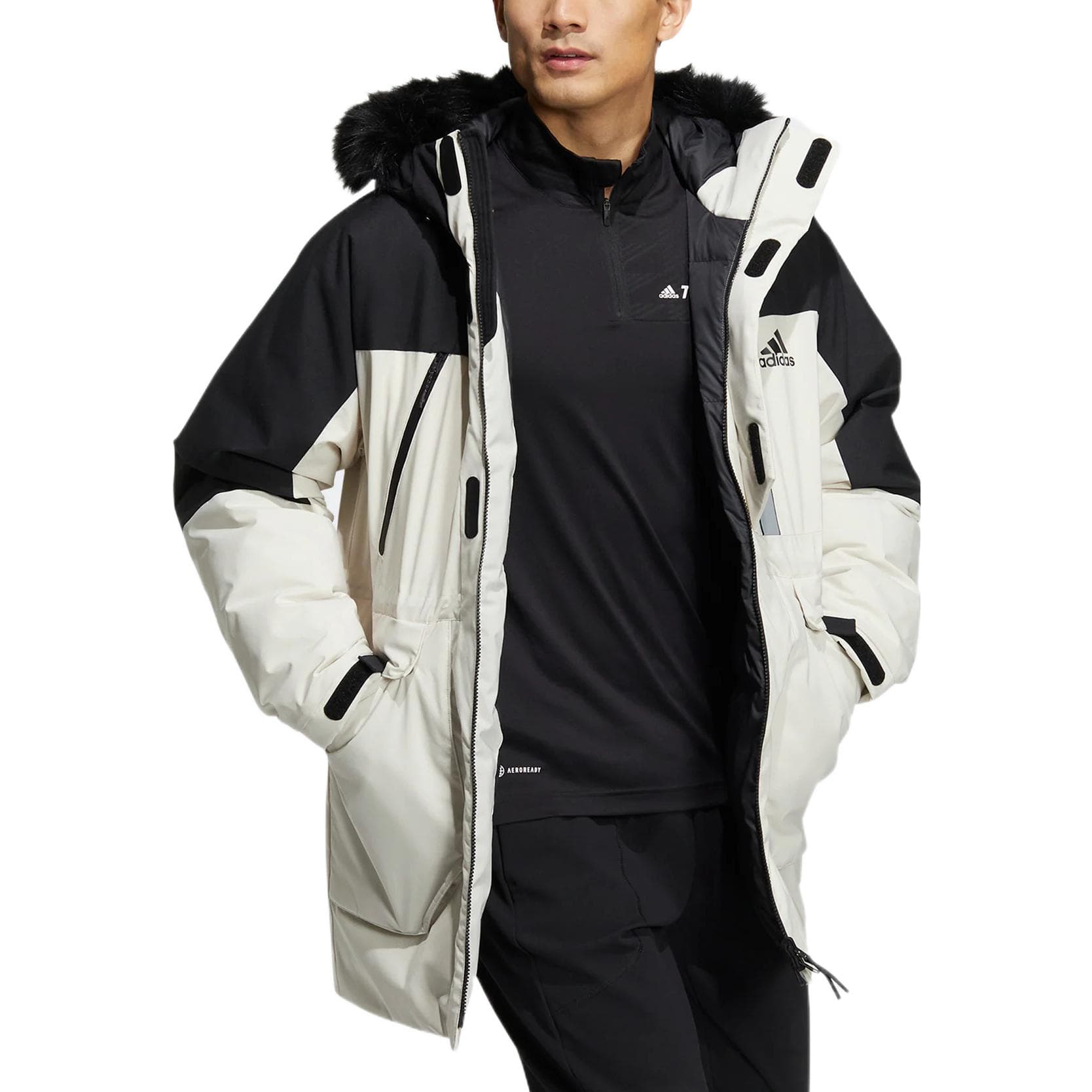 Зимняя куртка adidas Fur Hood Down Parka - изображение 4