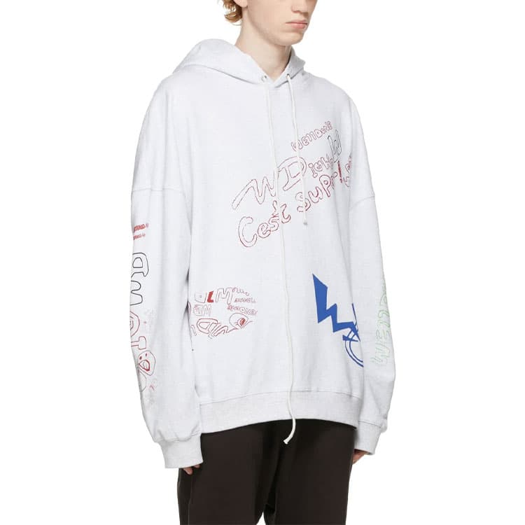 Худи WE11DONE SS21 Graffiti Version 1 - изображение 2