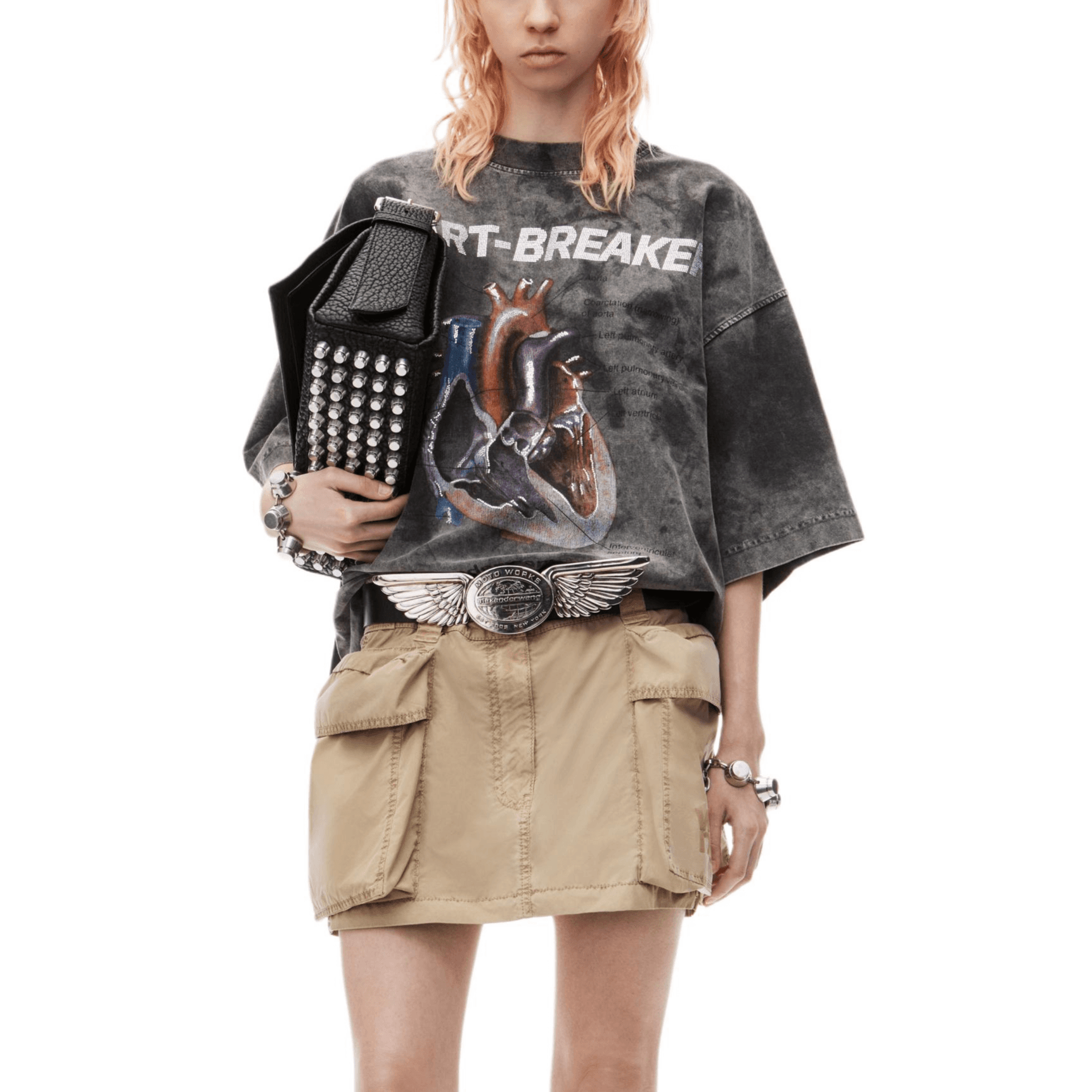 Футболка Alexander Wang FW24 Grey T-Shirt - изображение 3
