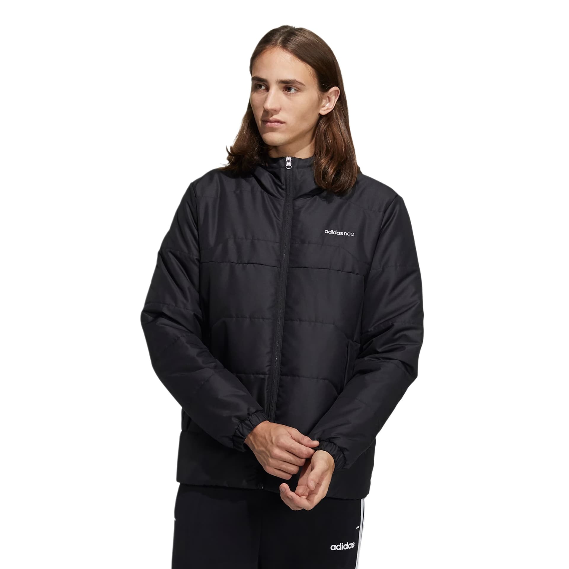 Зимняя куртка пуховик adidas neo M Pad Cb Jk Logo - изображение 2