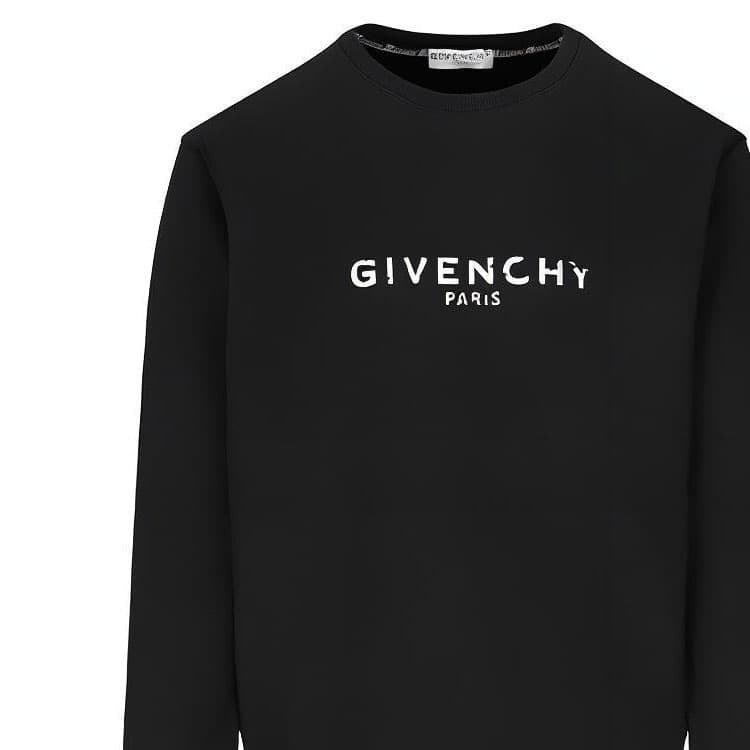 Кофта Givenchy Logo Crewneck Sweatshirt Black - изображение 6