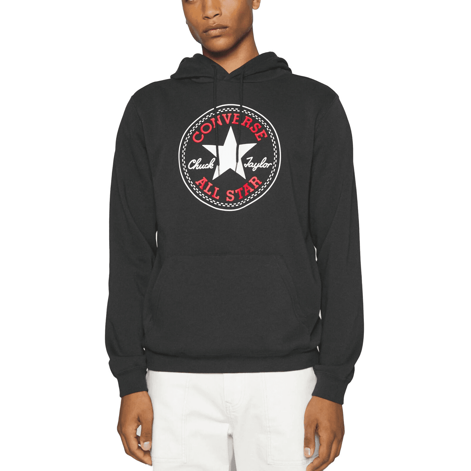 Худи Converse Go-To All Star Patch Standard-Fit Fleece Pullover Hoodie - изображение 5