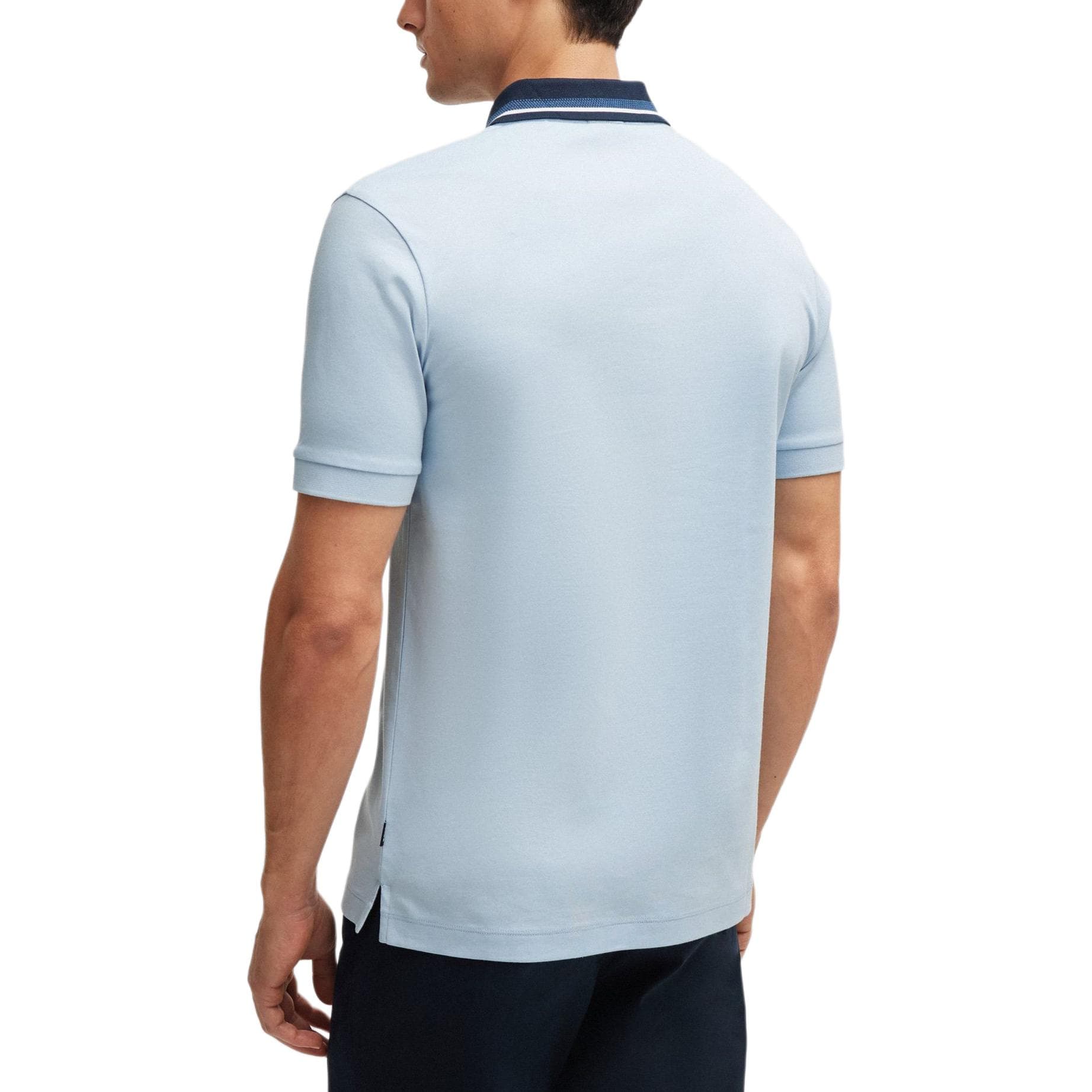 Поло HUGO BOSS Mercerised-Cotton Slim-Fit Polo Shirt - изображение 3