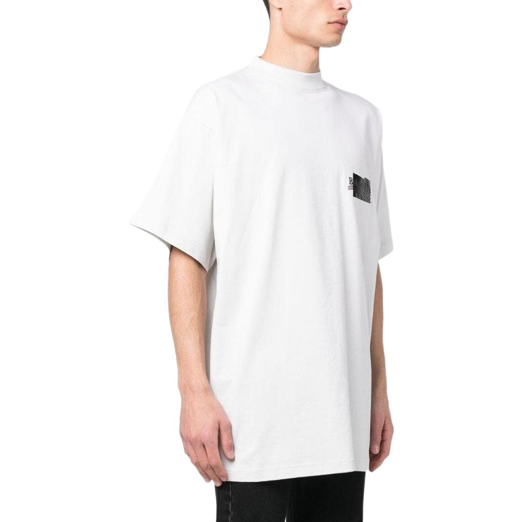 Футболка Balenciaga SS23 Embroidered Logo T-Shirt White - изображение 2
