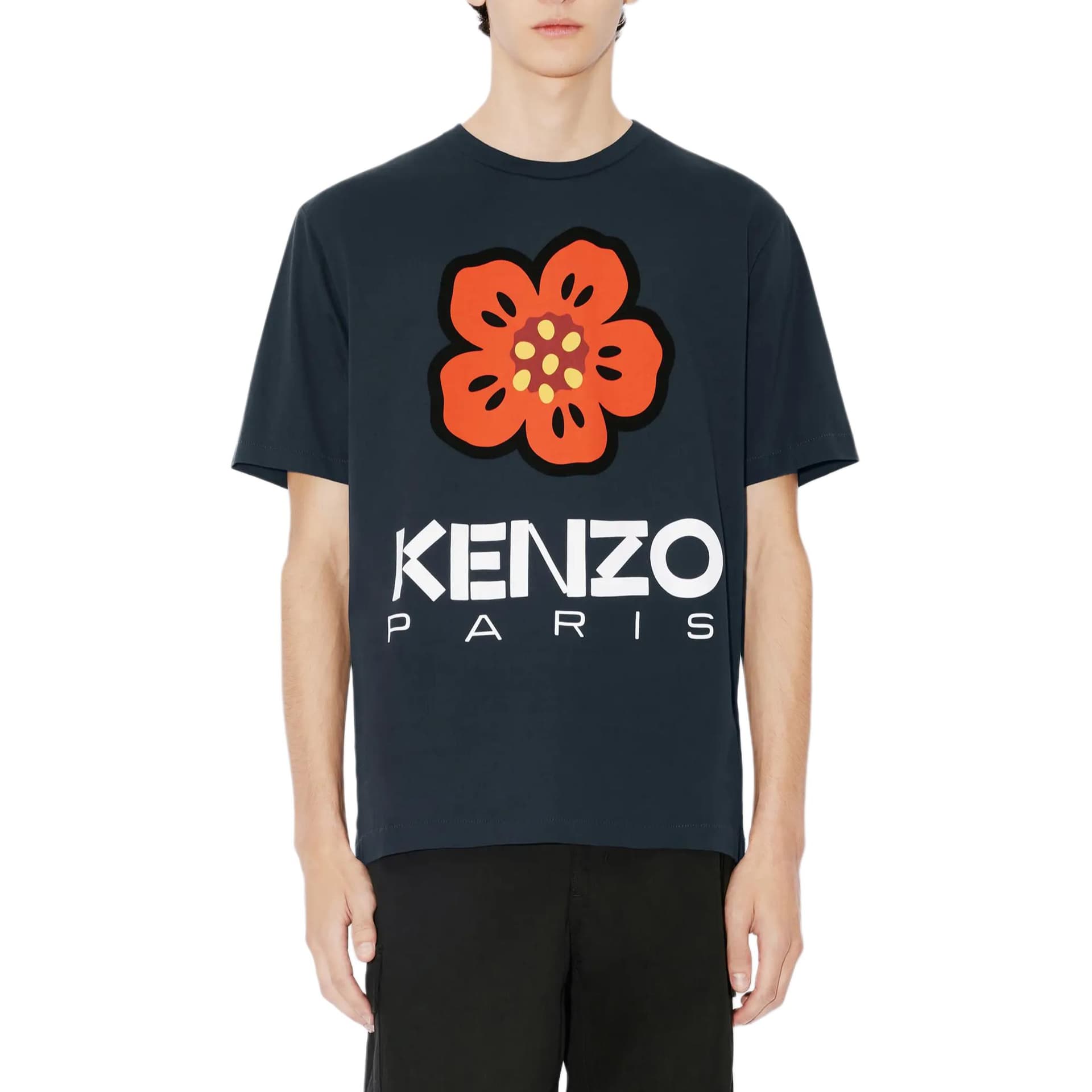 Футболка KENZO SS23 Navy T-Shirt - изображение 4