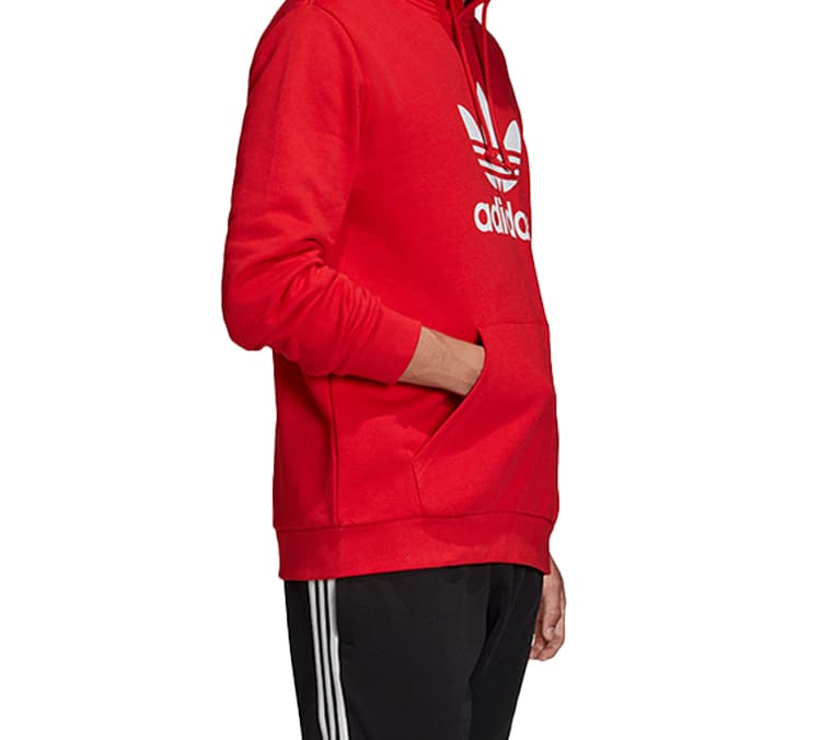 Худи adidas Trefoil Hoodie Fluorescent Pink - изображение 4