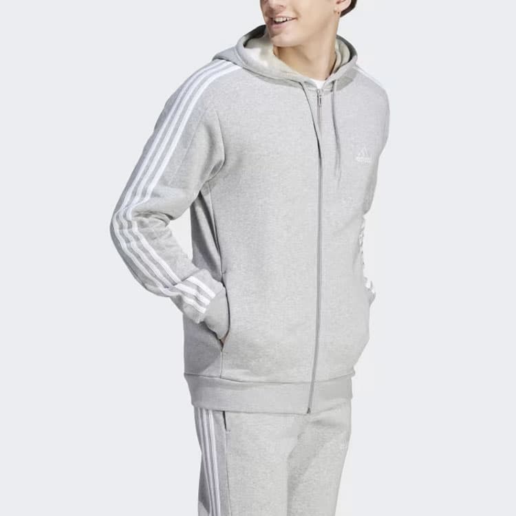 Худи adidas Essentials Fleece 3-Stripes Hoodie - изображение 2