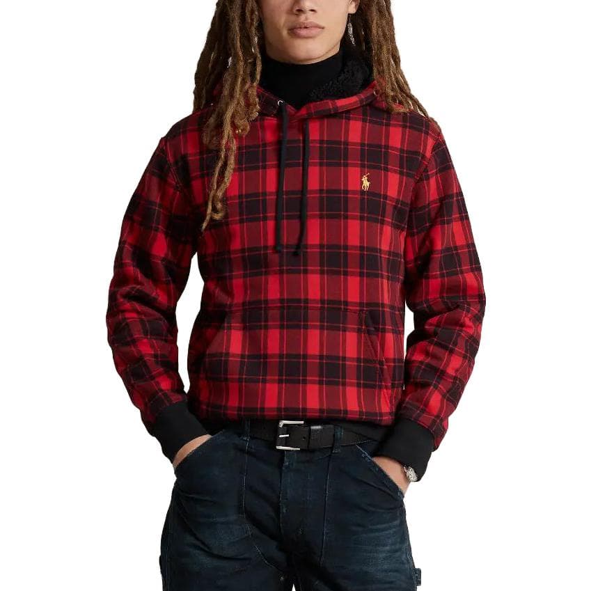 Худи Polo Ralph Lauren Plaid Pile Fleece Hoodie Logo - изображение 3