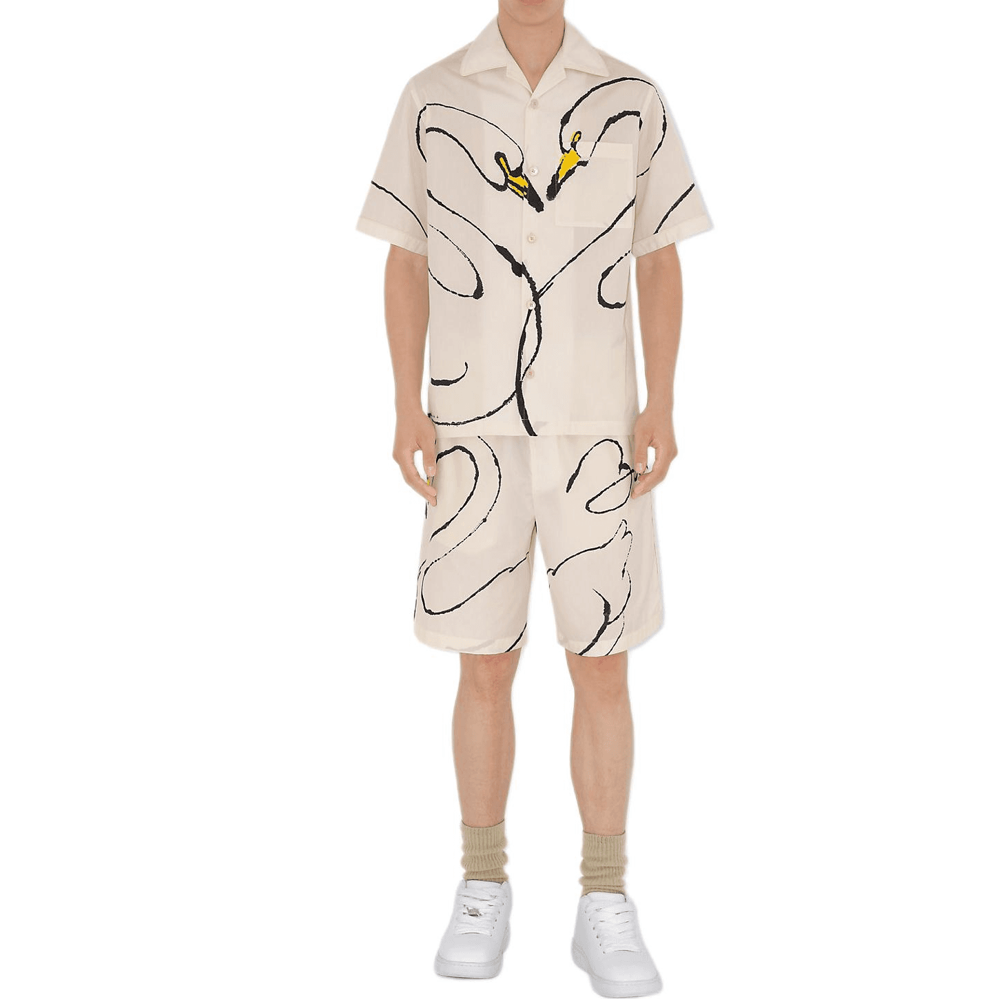 Рубашка Burberry SS24 Рубашка Мужская Белая - изображение 2