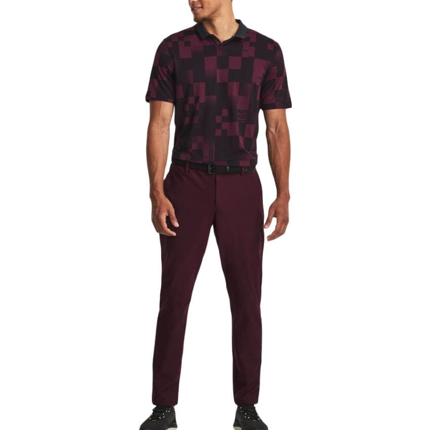 Поло Under Armour Мужское Поло Бордового Цвета - изображение 3
