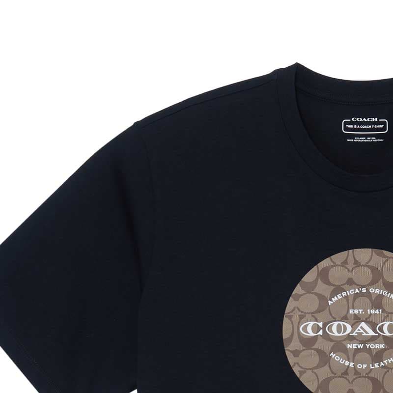 Футболка Coach Logo T-Shirt Black - изображение 3