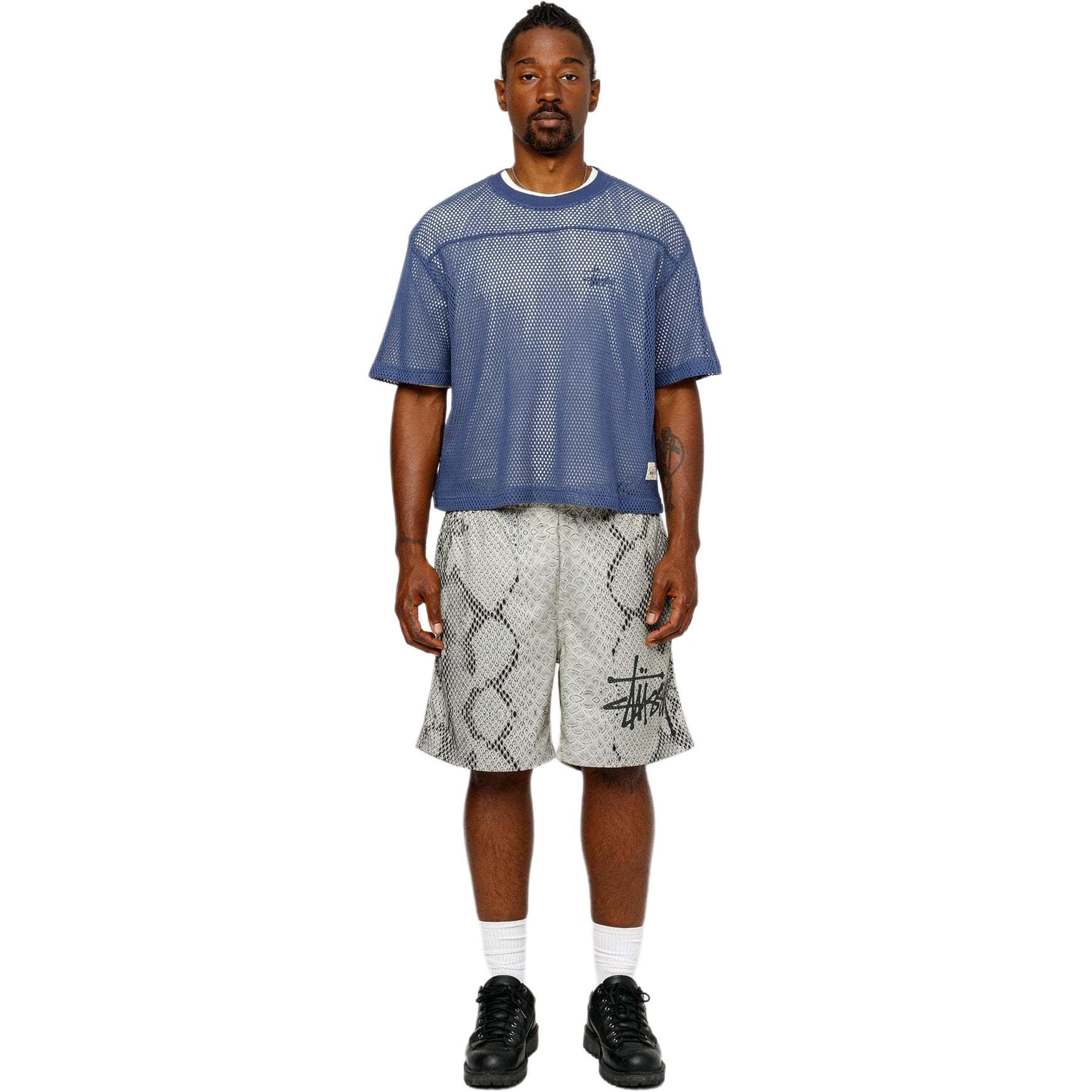 Шорты Stussy SS24 MESH SHORT BASIC SNAKE logo - изображение 3