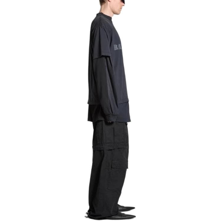 Футболка Balenciaga SS24 T-Shirt Black - изображение 8