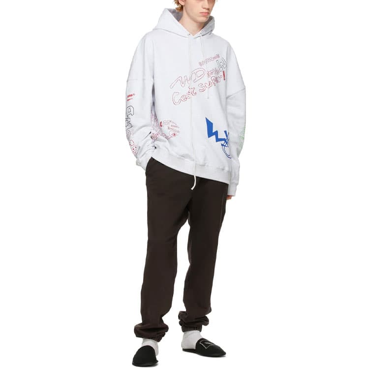 Худи WE11DONE SS21 Graffiti Version 1 - изображение 3