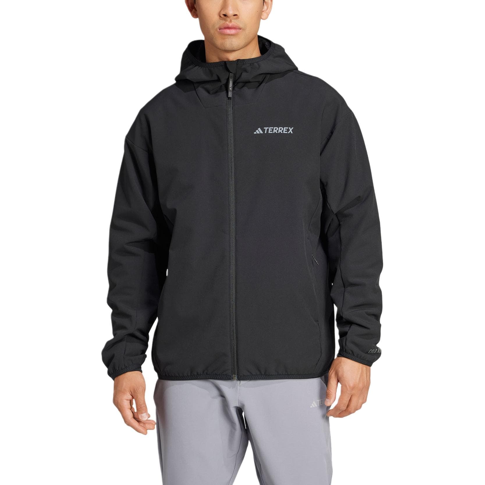 Куртка Adidas Cold.Rdy SERIES MULTI На открытом воздухе Флисовая подкладка Спортивная Мягкая Оболочка Куртка Мужская Черная - изображение 2