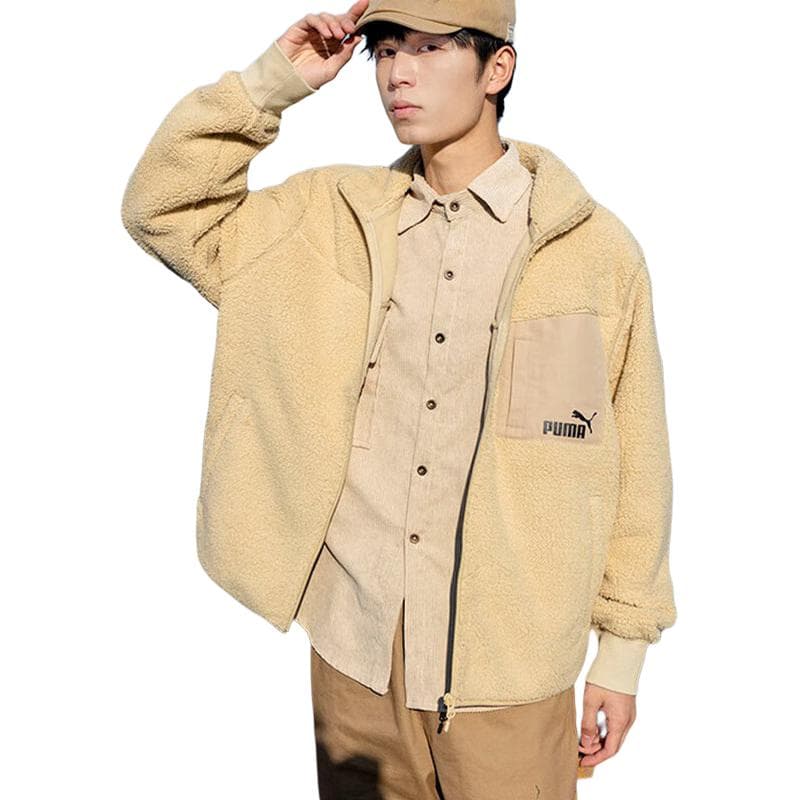 Куртка PUMA Relaxed Sherpa Jacket Logo - изображение 3