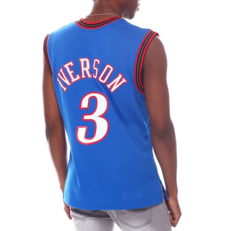 Баскетбольная майка Mitchell Ness NBA SW 1999-00 76 3 - изображение 4