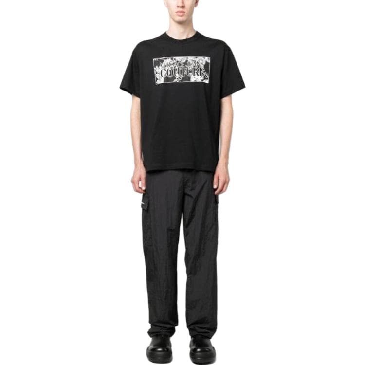 Футболка VERSACE JEANS COUTURE FW23 T Рубашка Мужская Черная - изображение 3