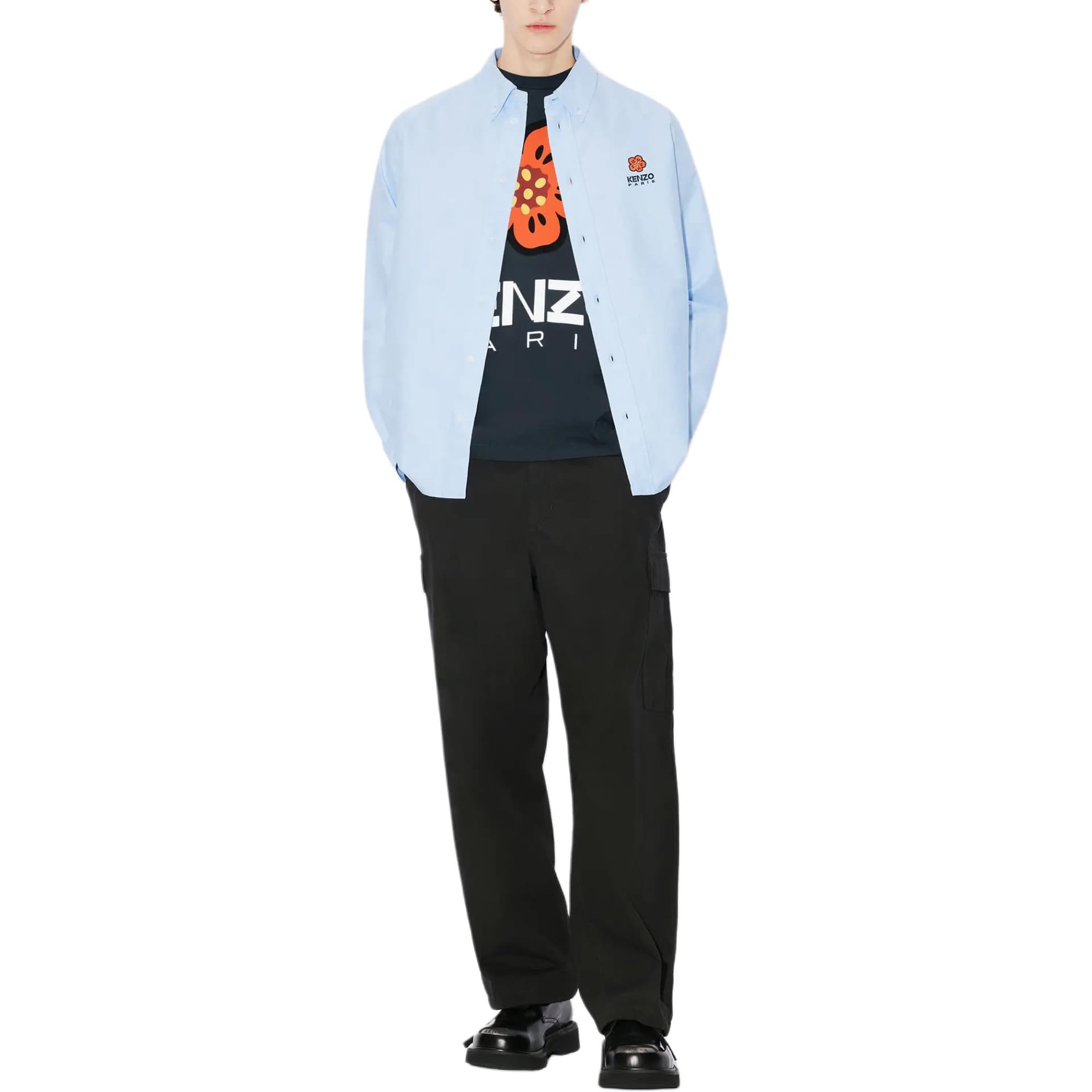 Футболка KENZO SS23 Navy T-Shirt - изображение 3