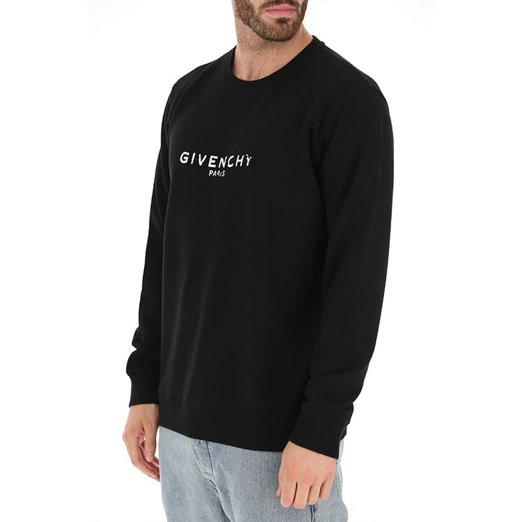 Кофта Givenchy Logo Crewneck Sweatshirt Black - изображение 4