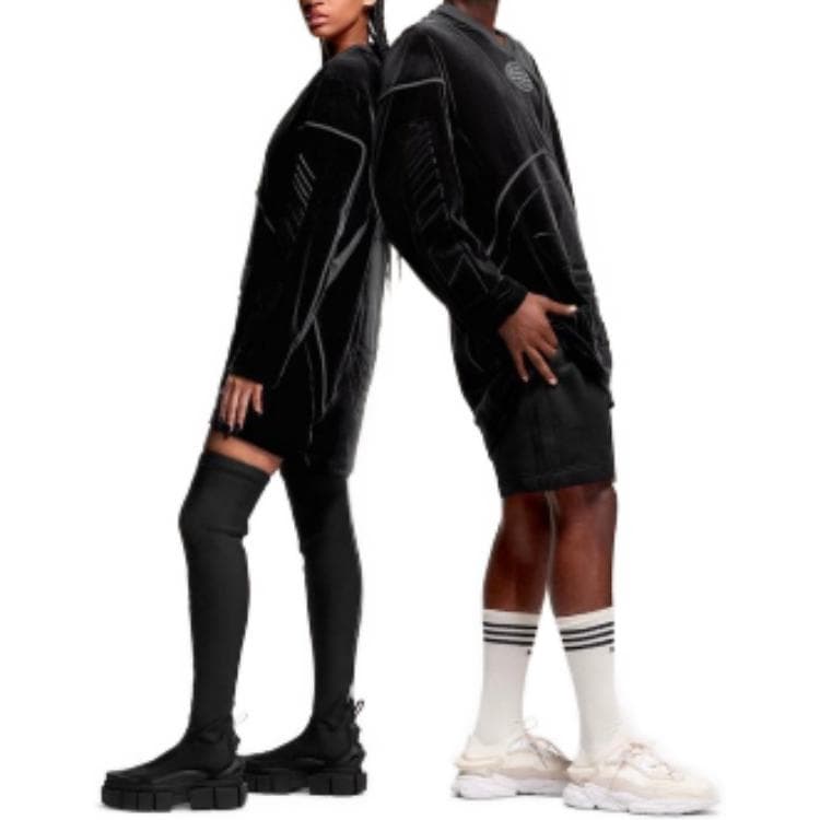 adidas x IVY PARK FW23 Black Velvet Soccer Jersey - изображение 4