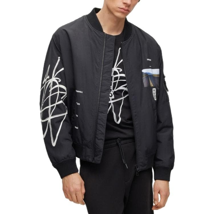 Куртка Hugo Boss Мужские Черные Куртки - изображение 4