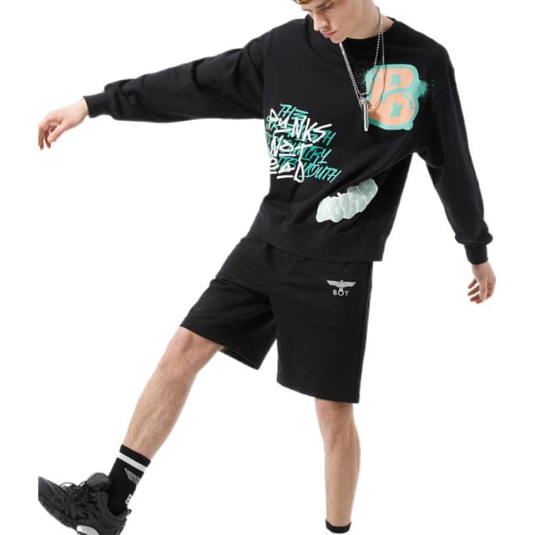 Шорты Boy London Logo Print Shorts Black - изображение 3