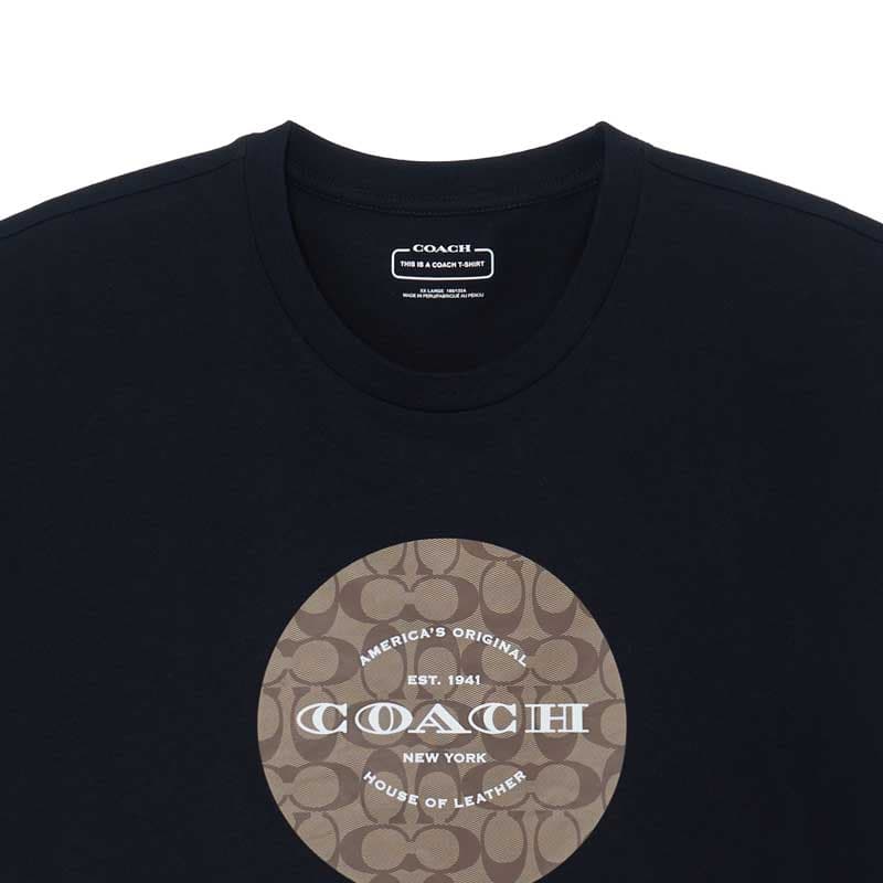 Футболка Coach Logo T-Shirt Black - изображение 4