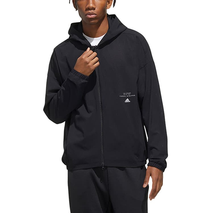 Куртка adidas Hooded Jacket Black - изображение 3