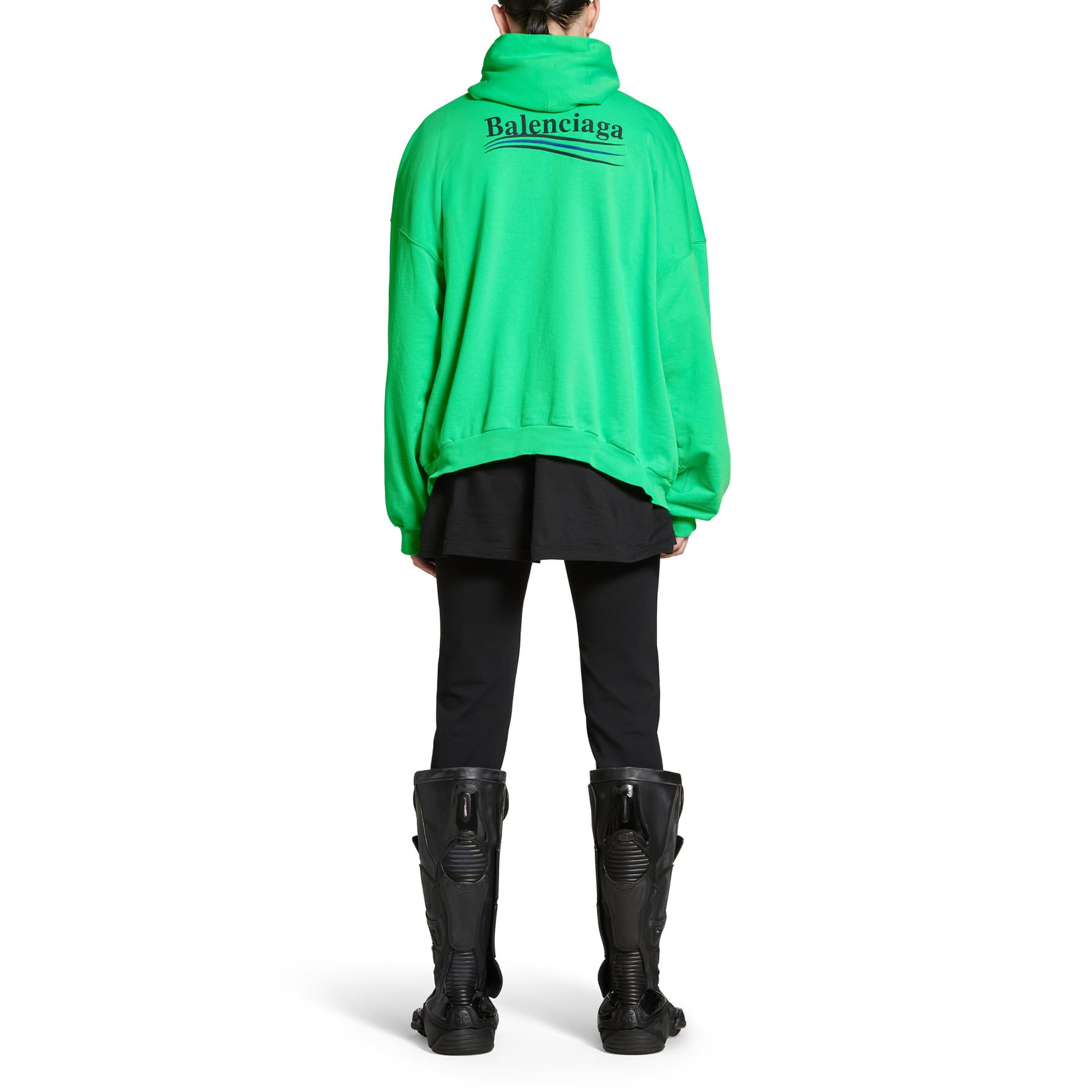 Худи Balenciaga FW23 Толстовка Свободного кроя Унисекс Зеленый - изображение 3