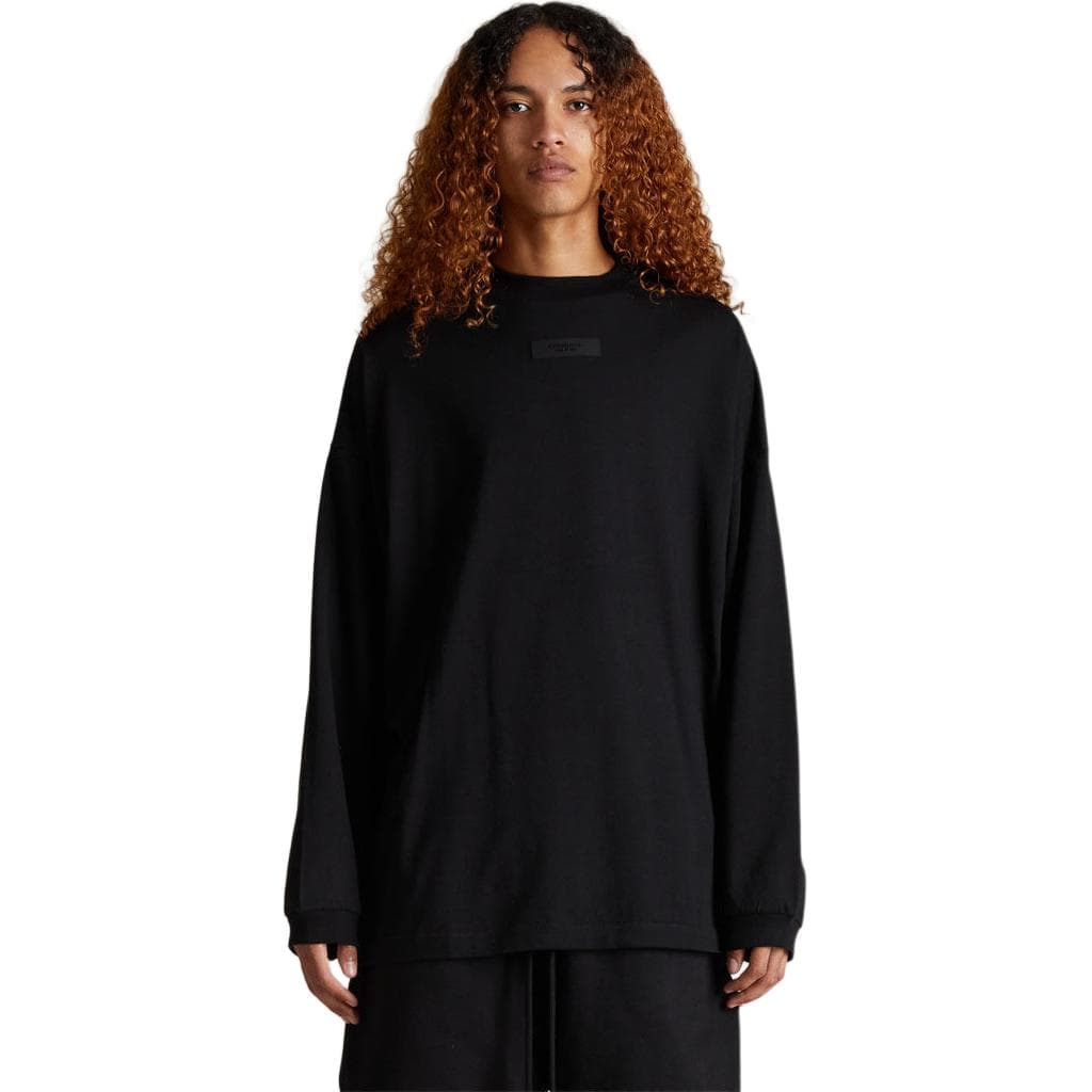 Кофта Fear of God Essentials SS24 drop2 Longsleeve Shirt T Jet Black - изображение 4