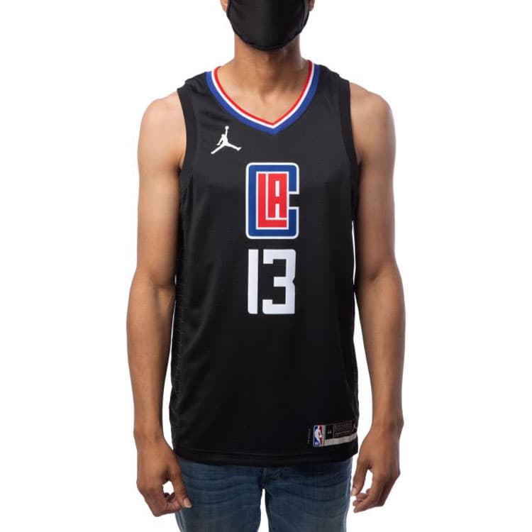 Баскетбольная майка Jordan NBA SW Clippers Jersey 2020-21 Paul George 13 Black - изображение 3